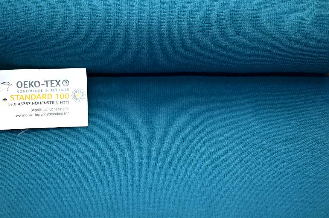 Teal This Ribbing Jersey Fabric