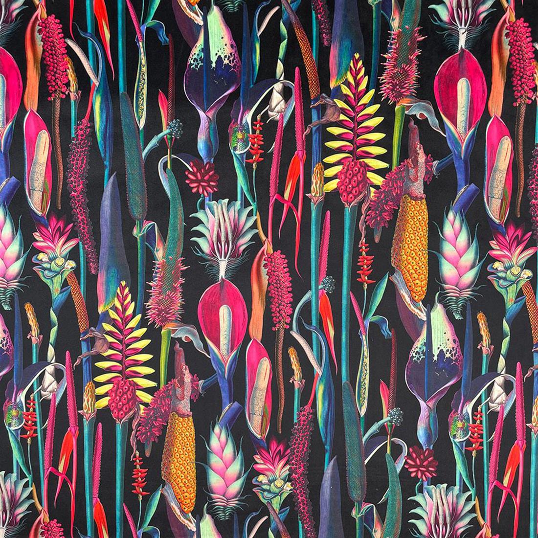 Botanical Digitally Printed Velvet