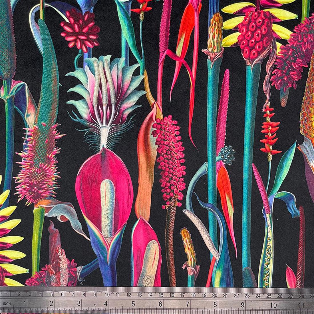 Botanical Digitally Printed Velvet