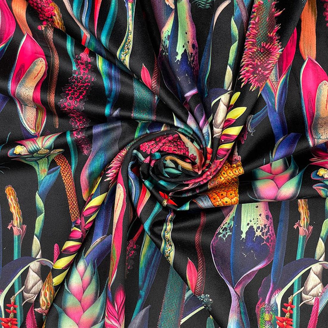 Botanical Digitally Printed Velvet