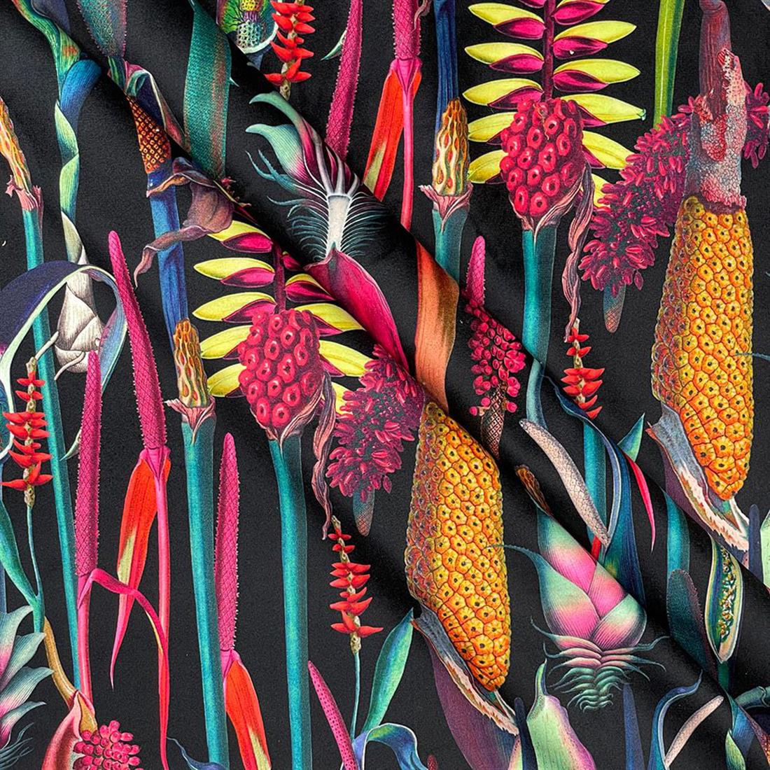 Botanical Digitally Printed Velvet