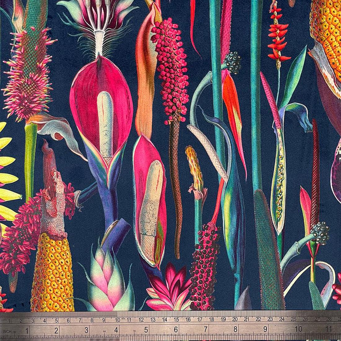 Botanical Digitally Printed Velvet