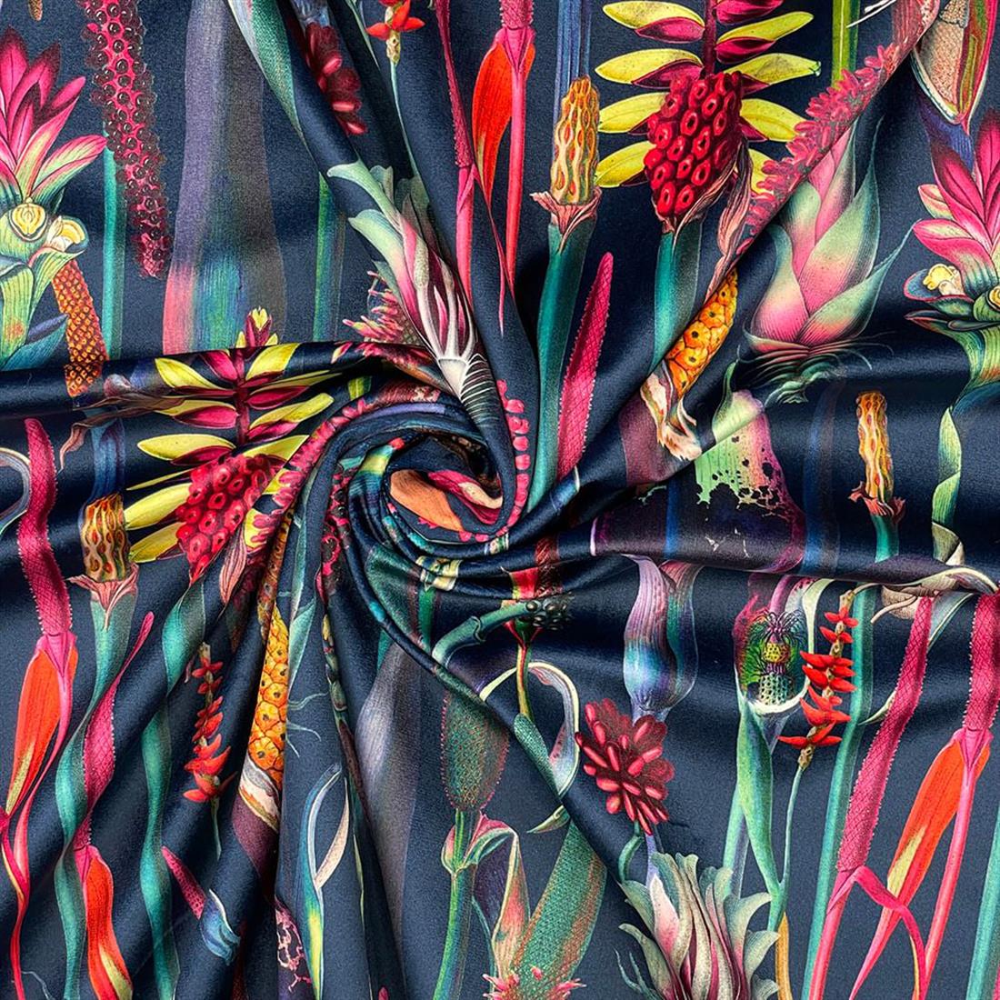 Botanical Digitally Printed Velvet