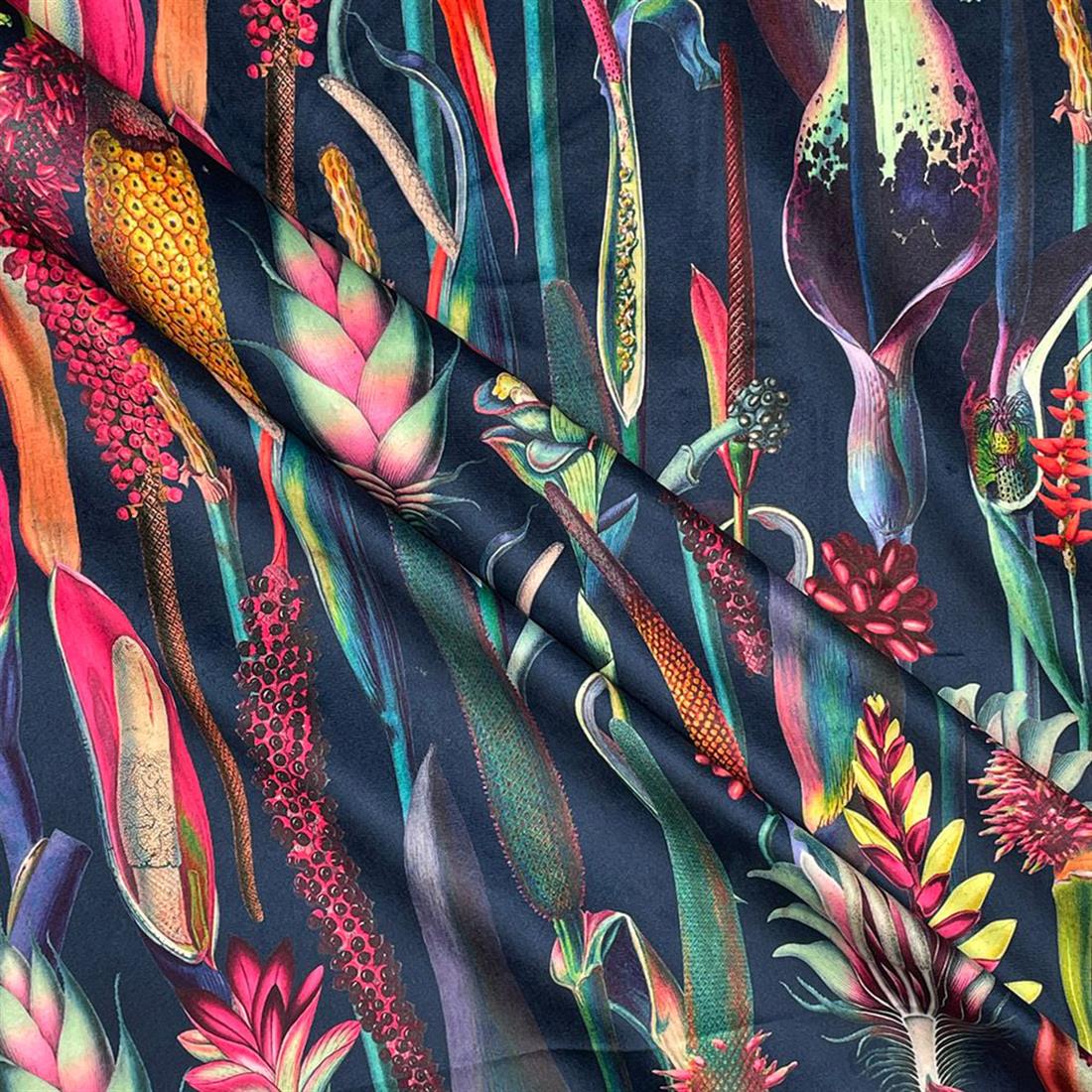 Botanical Digitally Printed Velvet