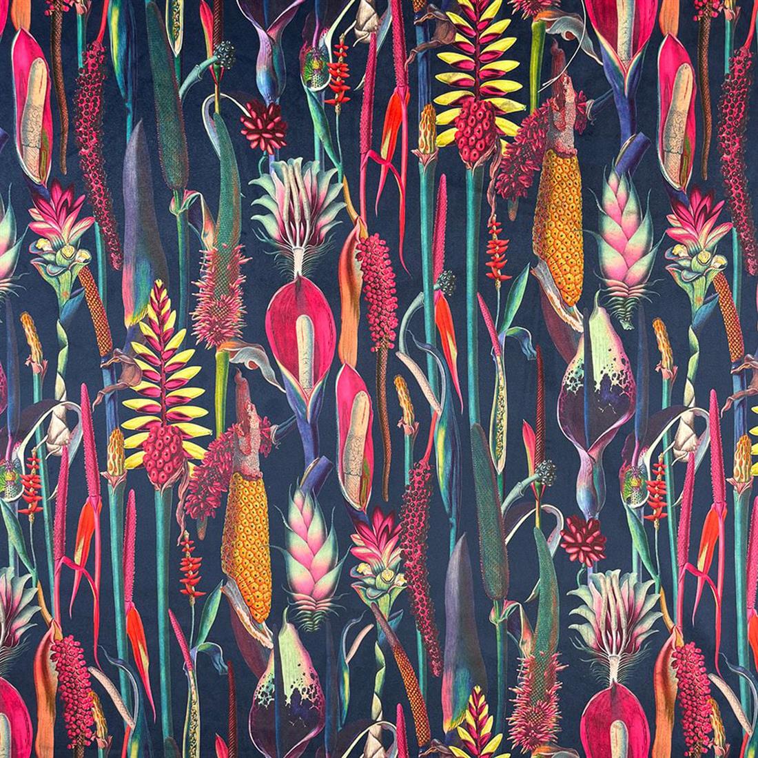 Botanical Digitally Printed Velvet