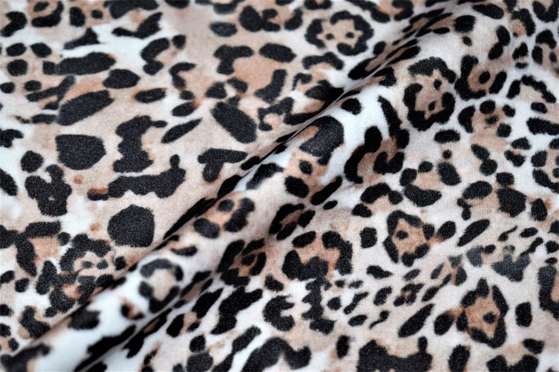 Brown Tanzania - Digitally Printed Velvet