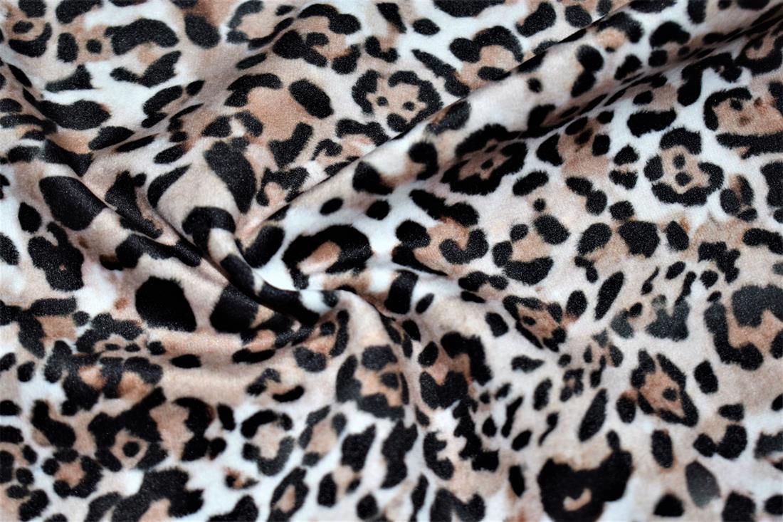 Brown Tanzania - Digitally Printed Velvet