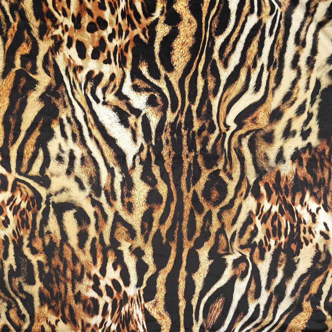 Brown Bokara - Digitally Printed Velvet