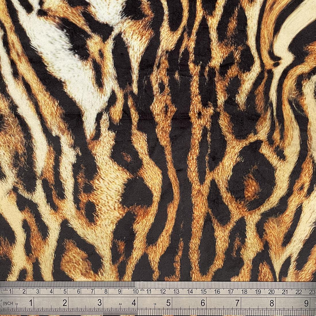 Brown Bokara - Digitally Printed Velvet