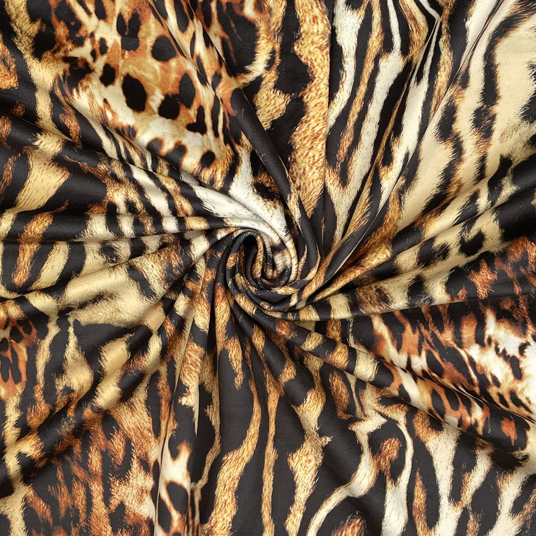 Brown Bokara - Digitally Printed Velvet