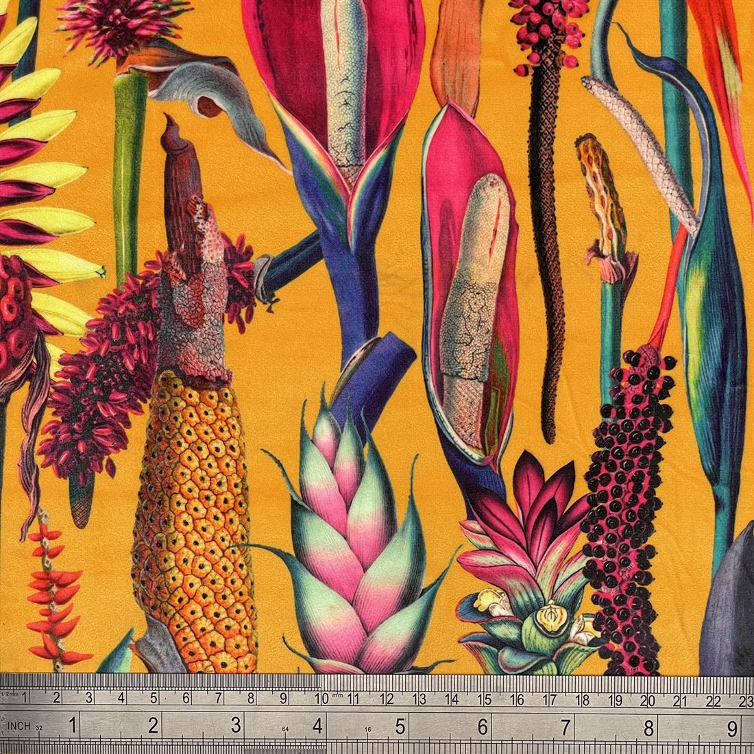 Botanical Digitally Printed Velvet