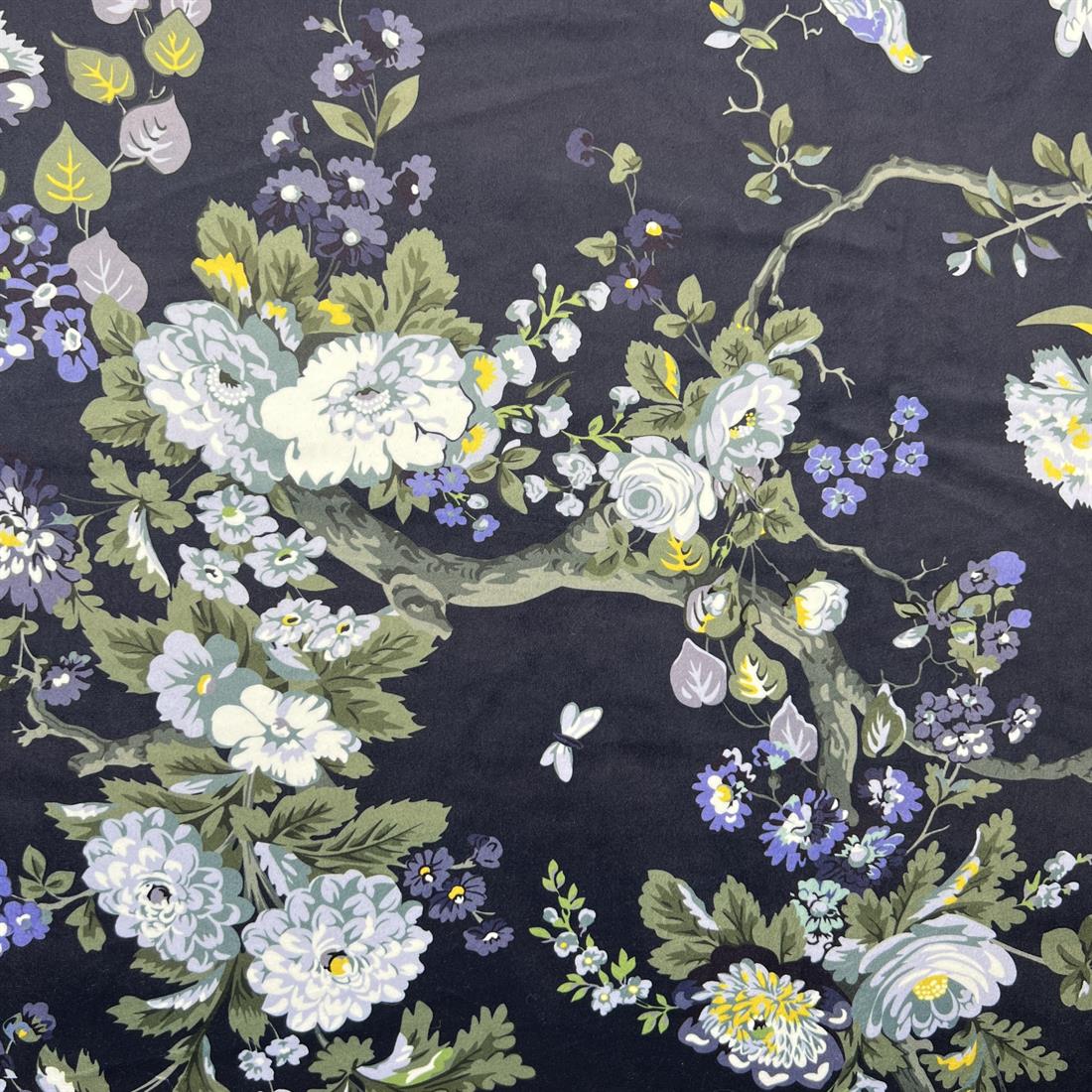 Magnolia Rich Navy Digitally Printed