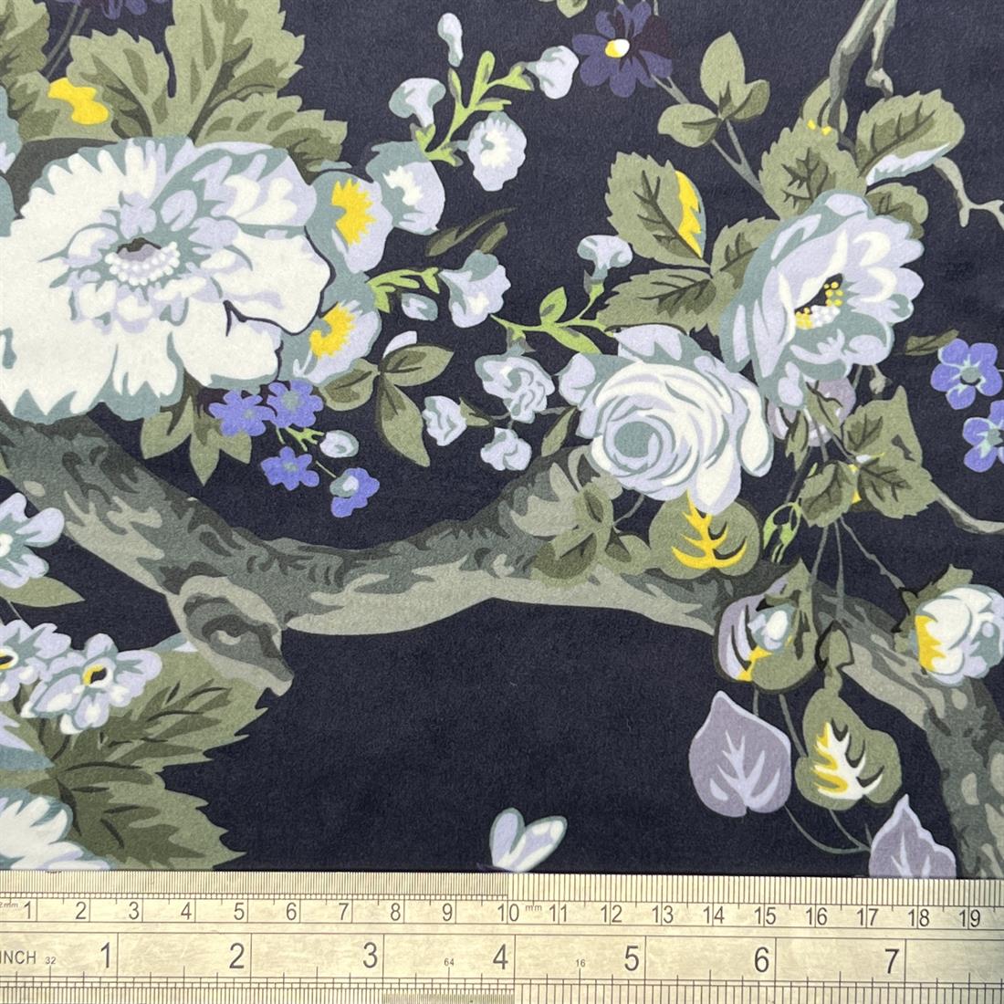 Magnolia Rich Navy Digitally Printed