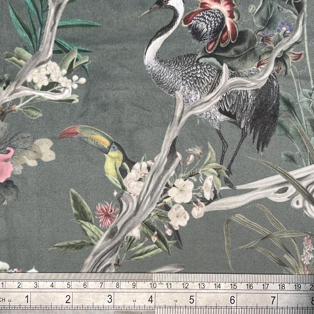 Chinoiserie Silver Grey Digitally Printed