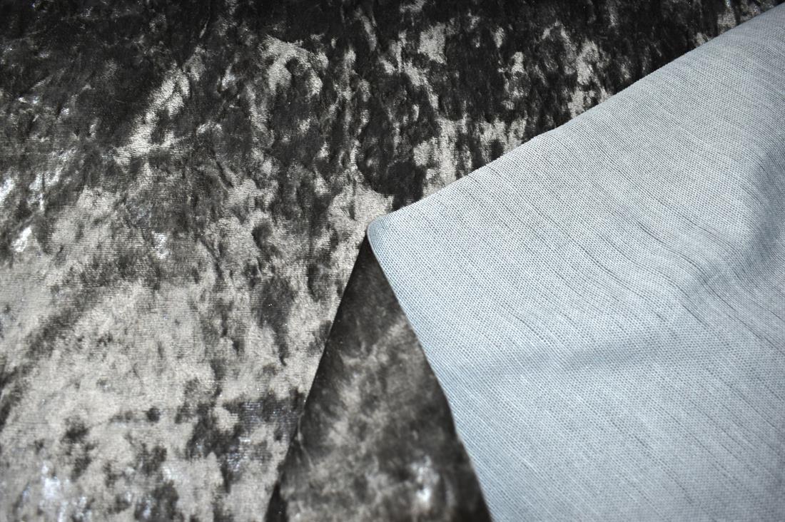 Silver & Grey Quality Velvet