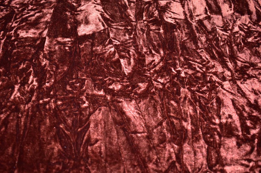 Plain Crushed Velour Velvet Fabric