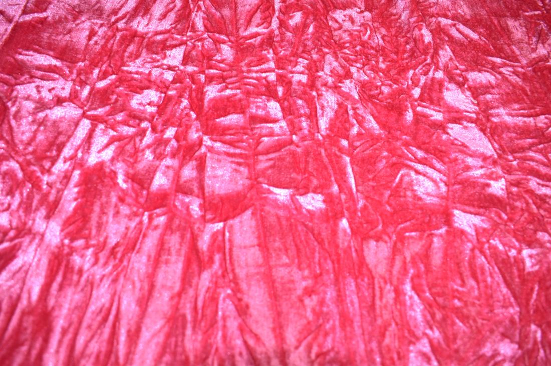 Plain Crushed Velour Velvet Fabric