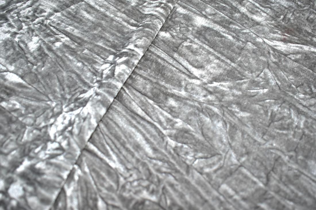 Plain Crushed Velour Velvet Fabric