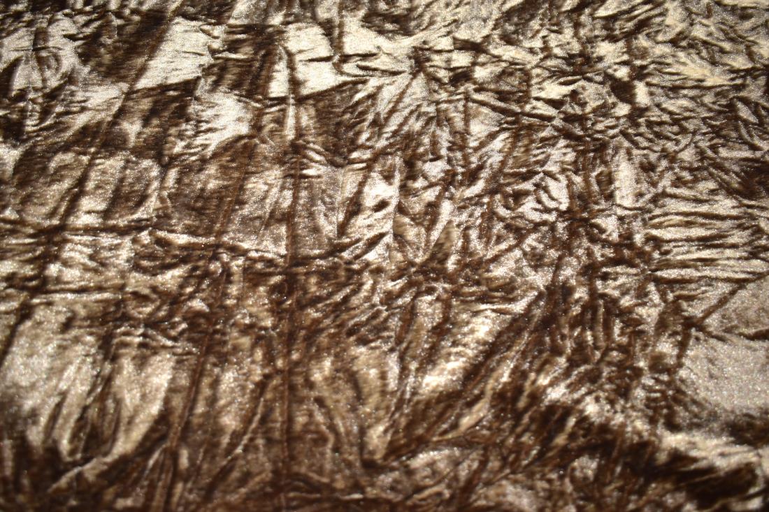Plain Crushed Velour Velvet Fabric