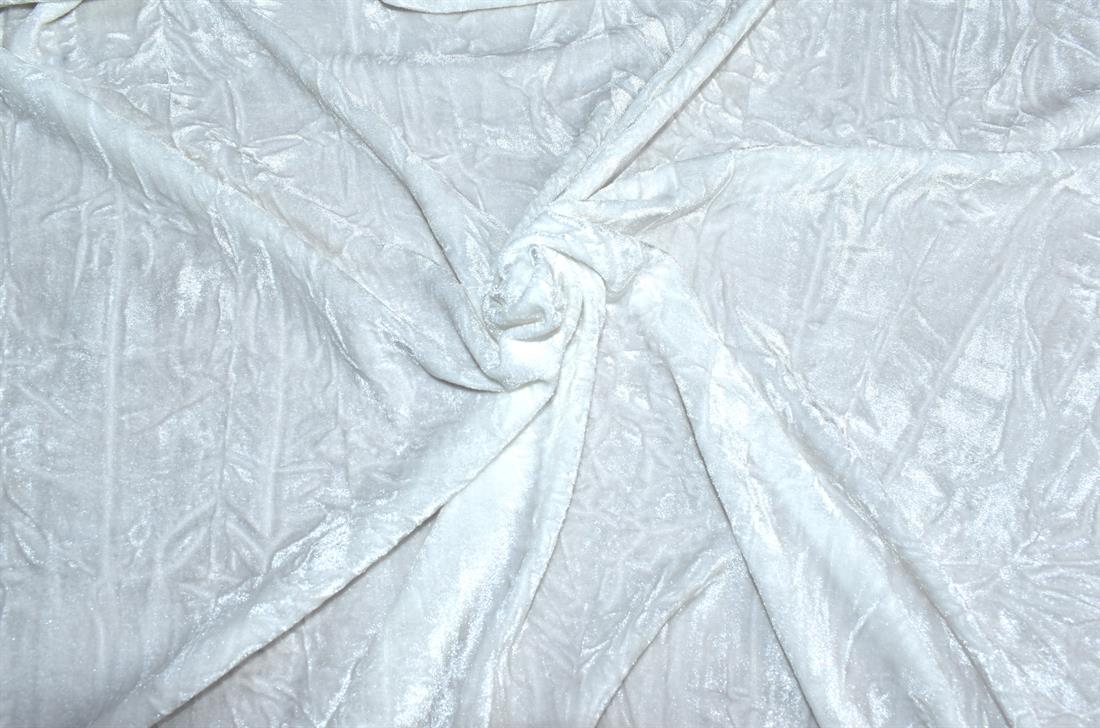 Plain Crushed Velour Velvet Fabric