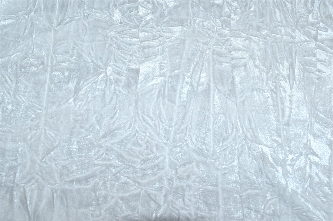Plain Crushed Velour Velvet Fabric