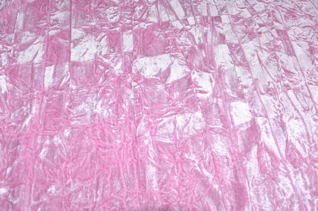 Plain Crushed Velour Velvet Fabric