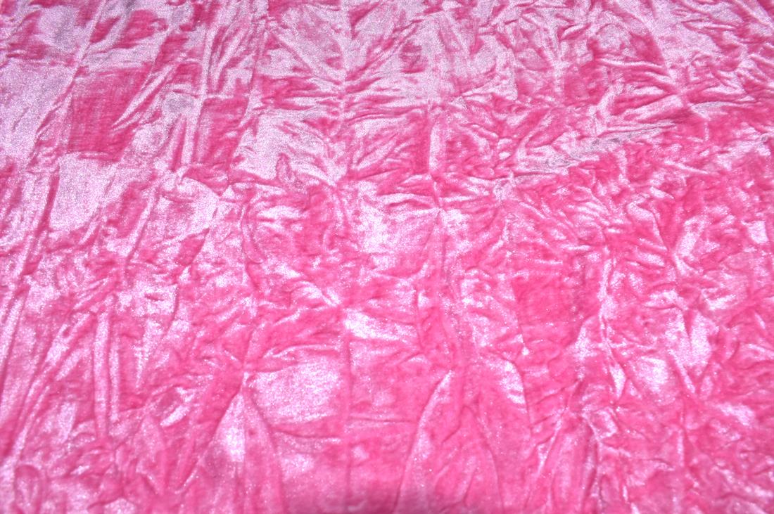 Plain Crushed Velour Velvet Fabric