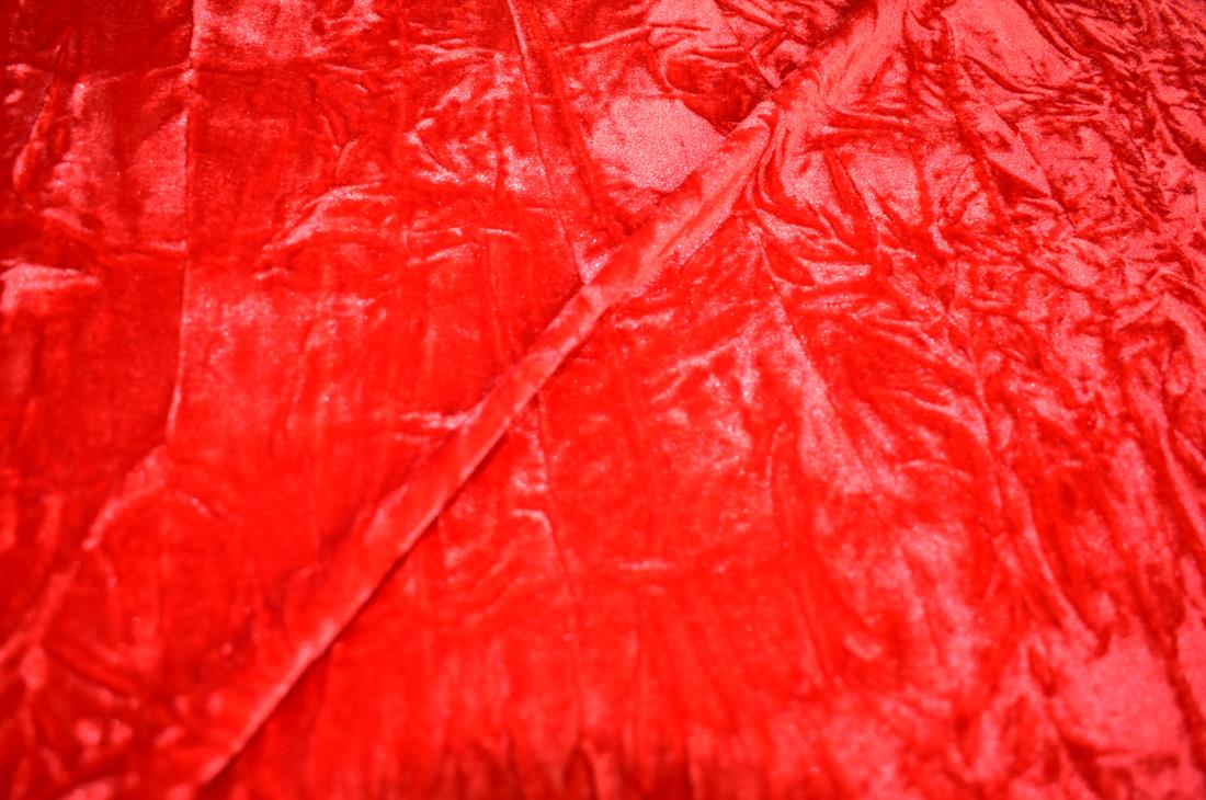 Plain Crushed Velour Velvet Fabric