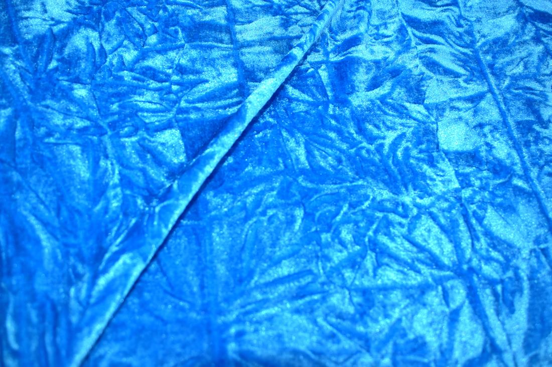 Plain Crushed Velour Velvet Fabric