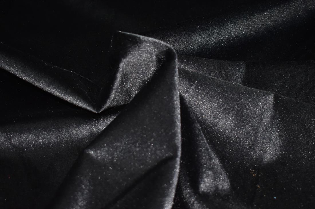 Black Quality Soft Plush Velvet Fabric