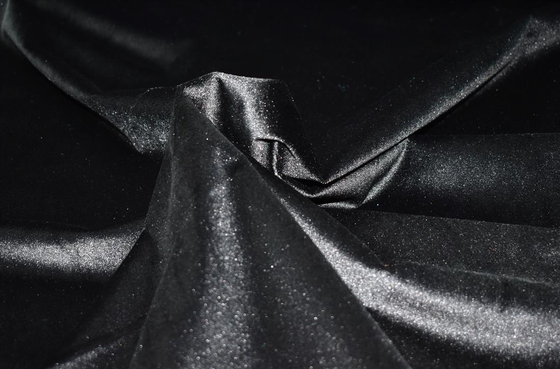 Black Quality Soft Plush Velvet Fabric