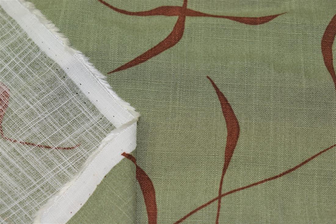 Sage Green Gravity Print Rayon Fabric