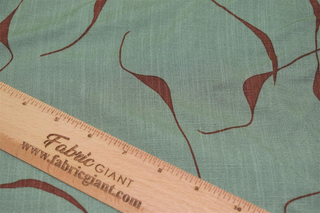 Sage Green Gravity Print Rayon Fabric