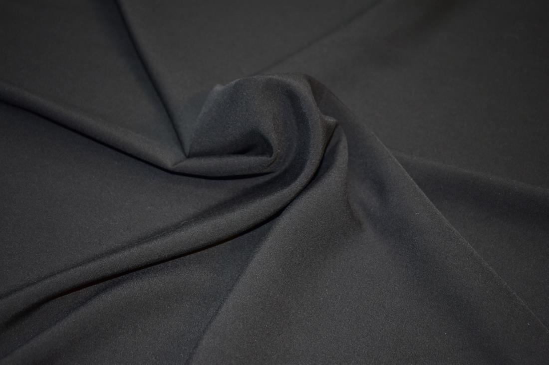 Black Plain Viscose Fabric