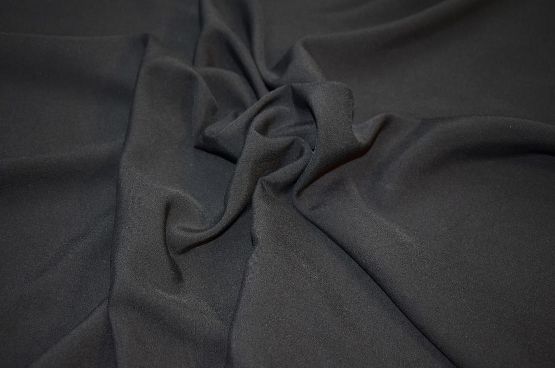 Black Plain Viscose Fabric