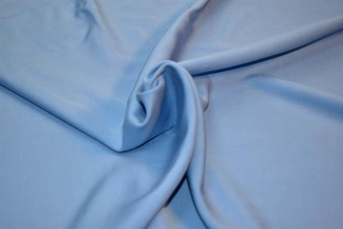 Blue Plain Viscose Fabric
