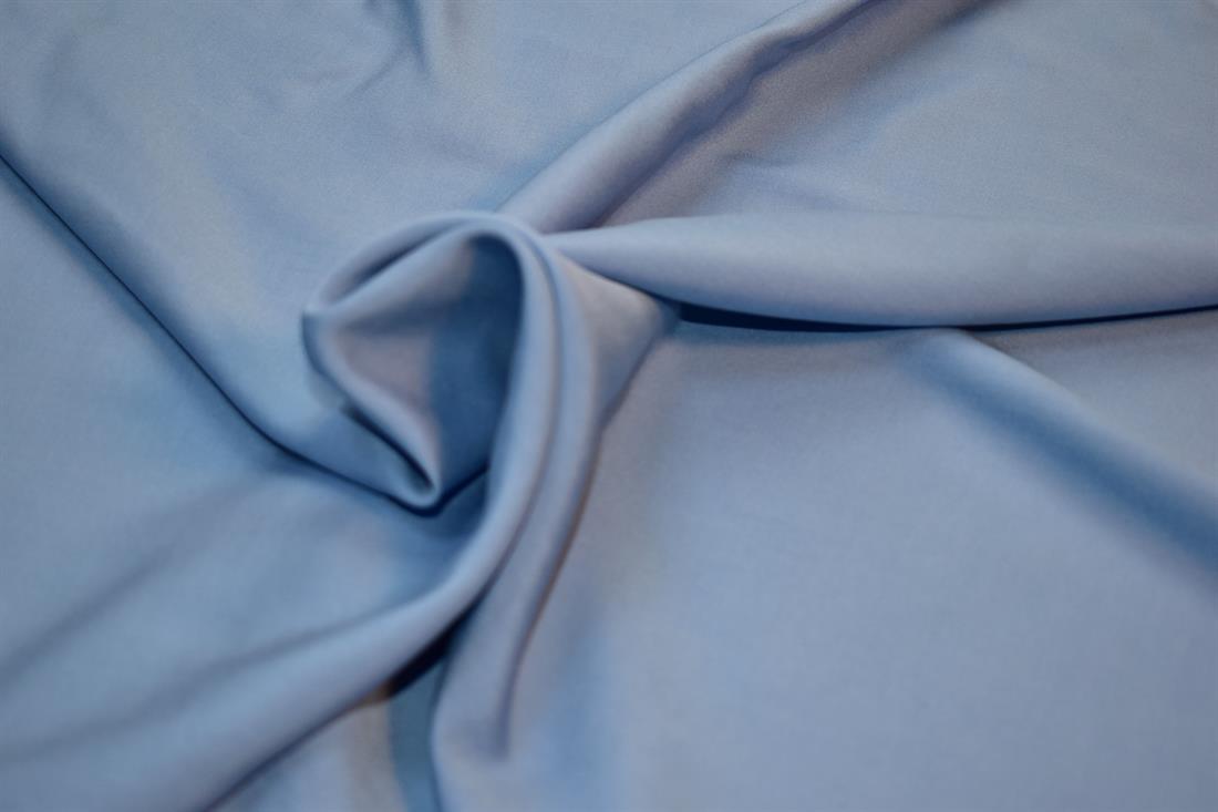 Blue Plain Viscose Fabric