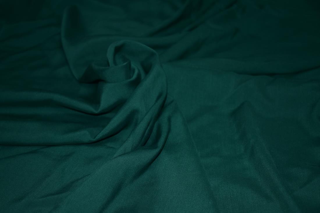 Bottle Green Plain Viscose