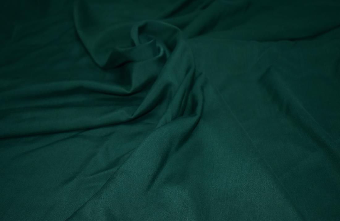 Bottle Green Plain Viscose