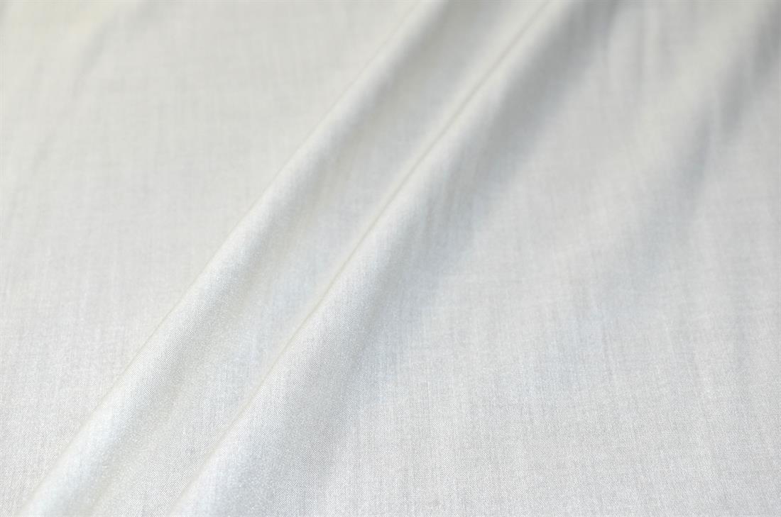 Cream Plain Viscose Fabric