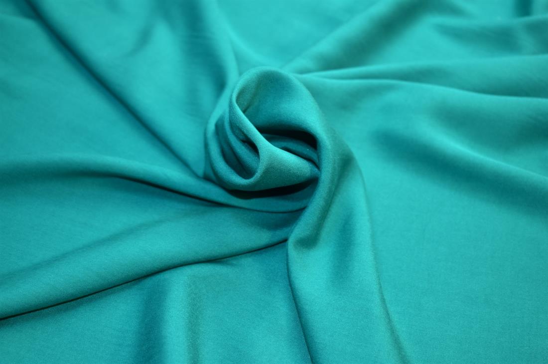 Dark Turquoise Plain Viscose