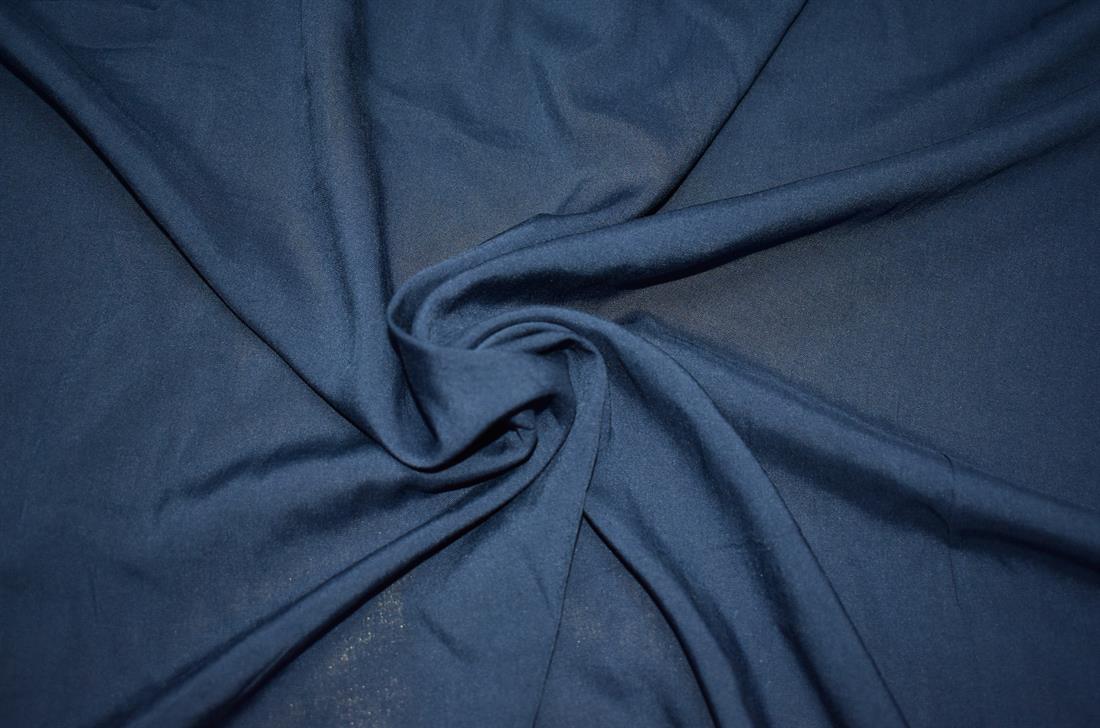 Navy Plain Viscose Fabric