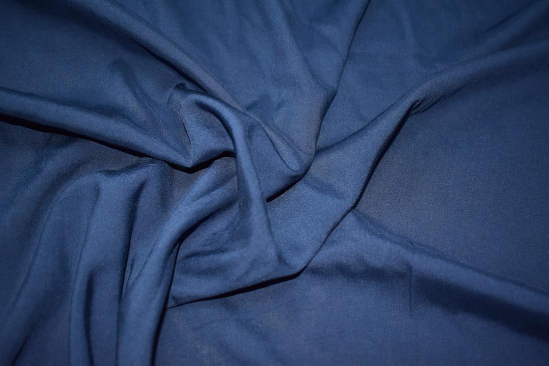 Navy Plain Viscose Fabric