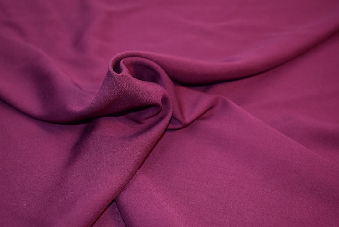 Plum Plain Viscose Fabric
