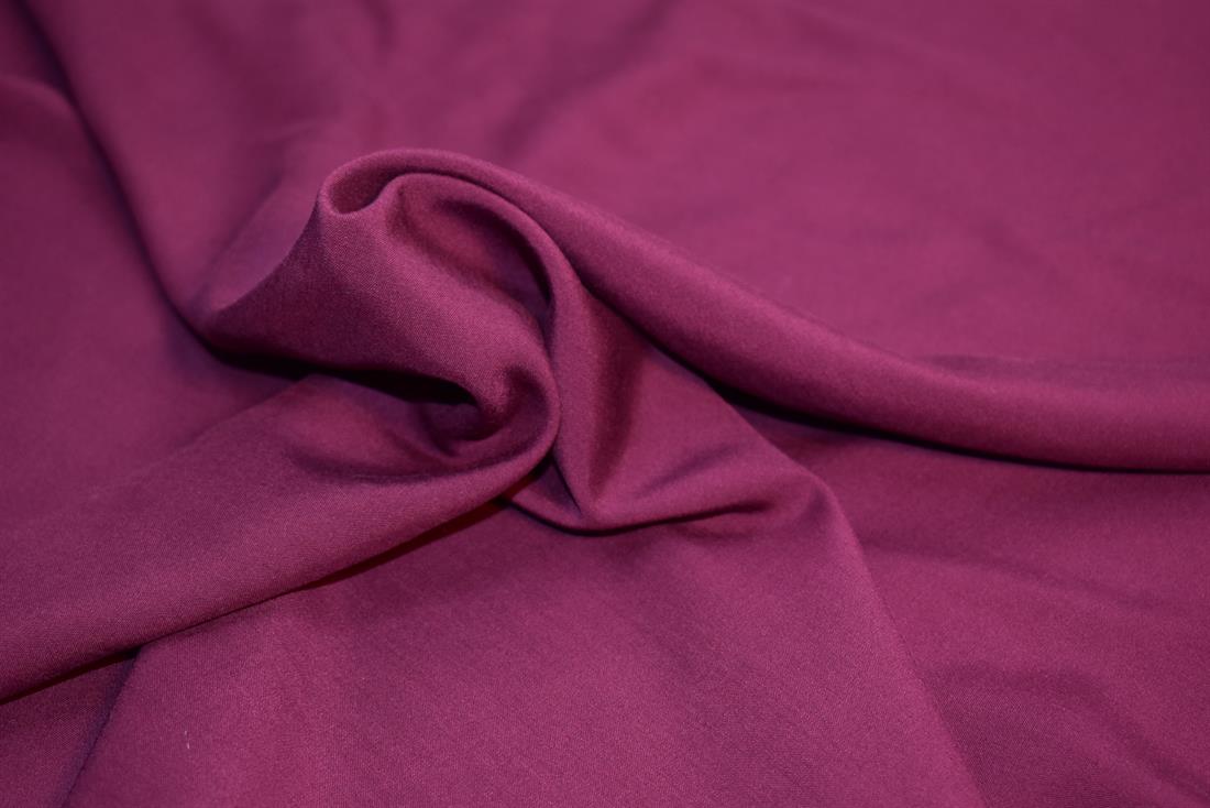 Plum Plain Viscose Fabric