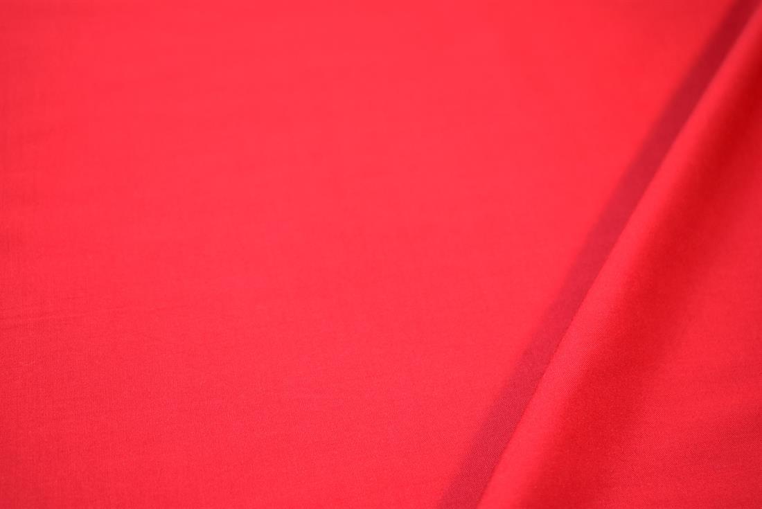 Red Plain Viscose Fabric