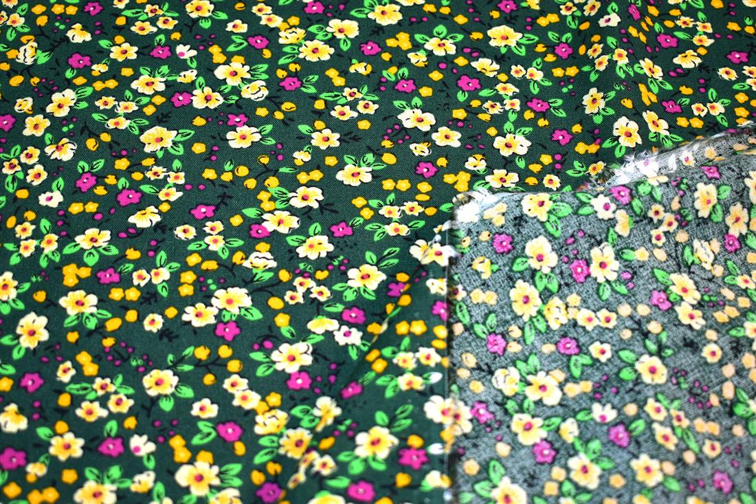 Printed Floral 100% Viscose Fabric Material