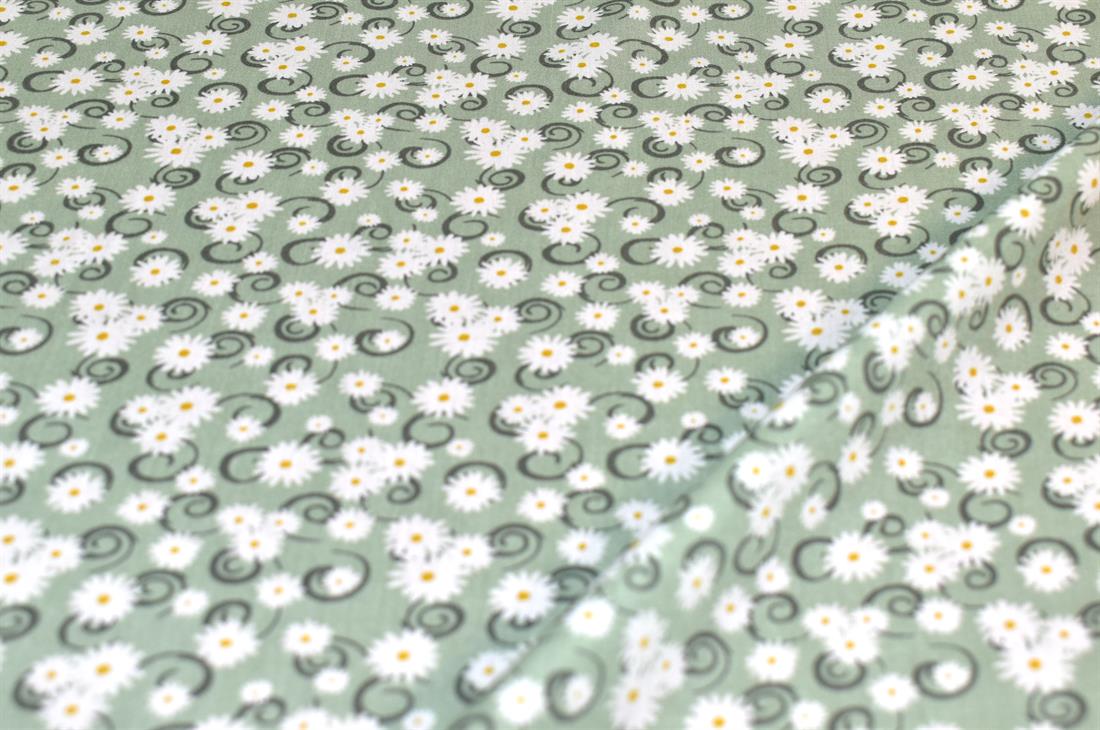 Printed Floral 100% Viscose Fabric Material