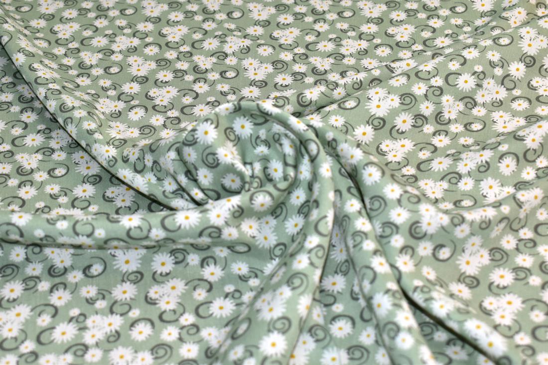 Printed Floral 100% Viscose Fabric Material