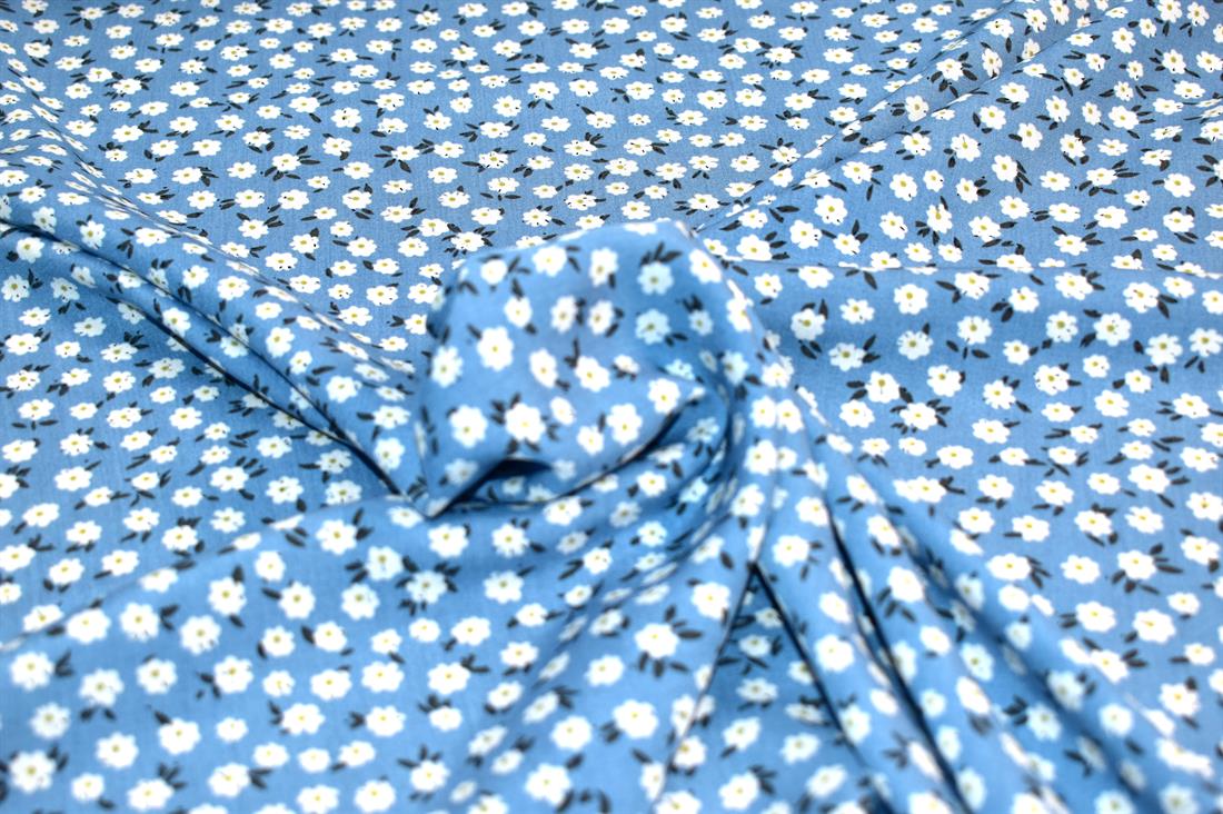 Printed Floral 100% Viscose Fabric Material